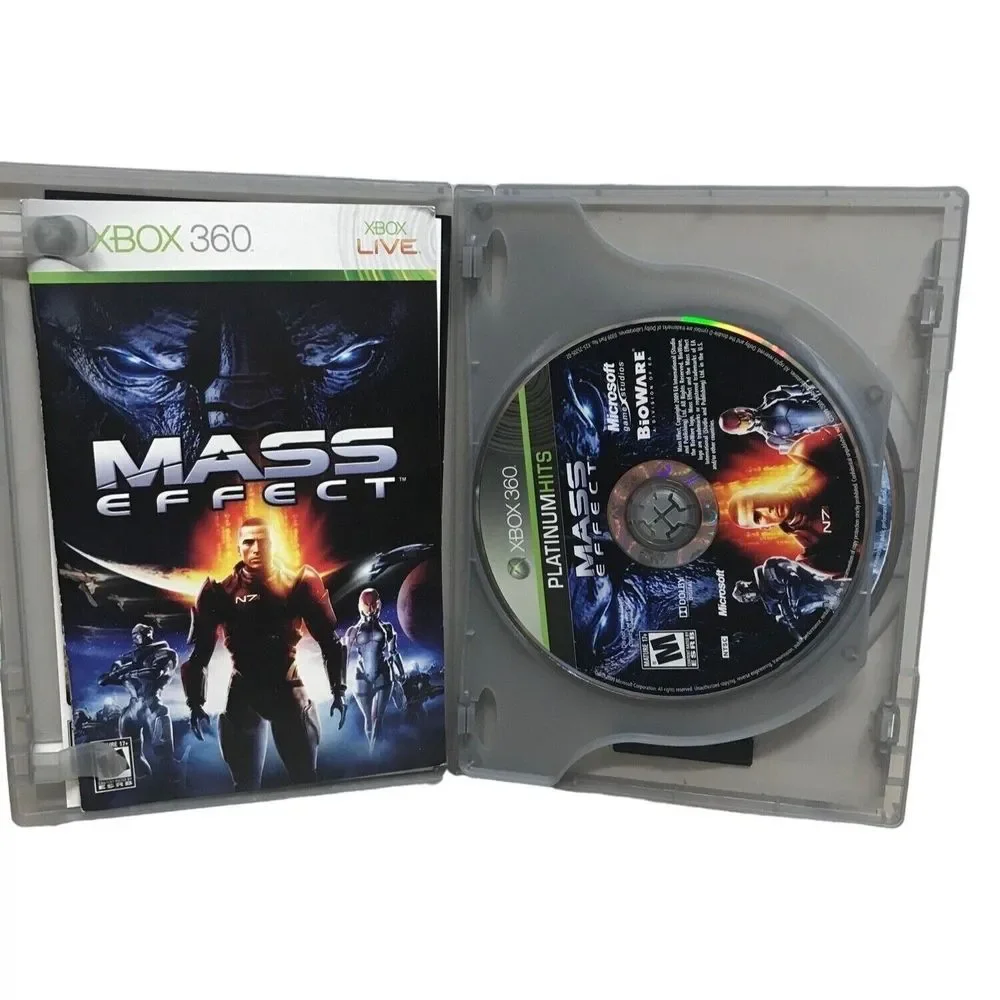 Xbox 360 3 Games Mass Effect 1 Mass Effect 2 Mass Effect 3 Rpg‎ Tested Complete